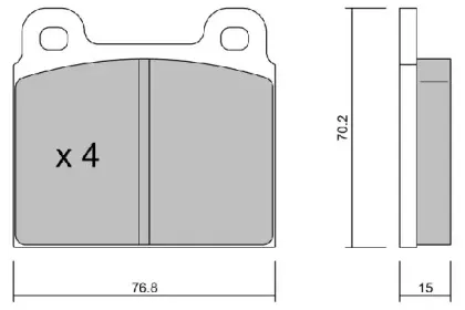 Комплект тормозных колодок, дисковый тормоз AISIN купить